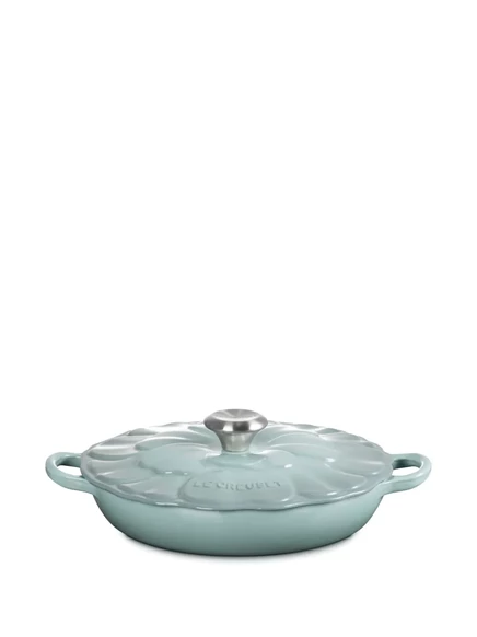 Жаровня Le Creuset Tegame в форме цветка, голубая