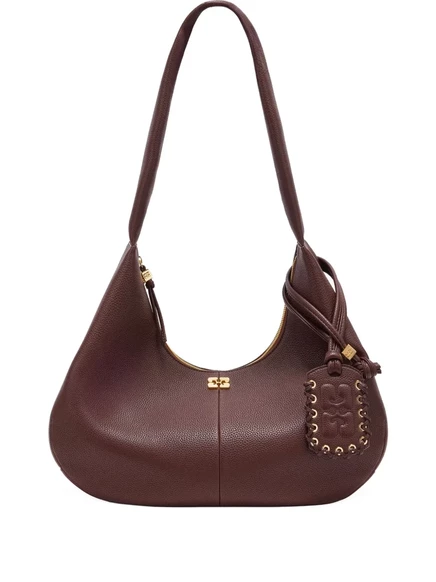 Сумка-тоут GANNI medium Hobo brown