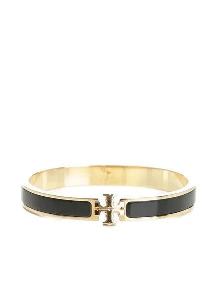 Женский браслет Tory Burch Kira с эмалью, черный
