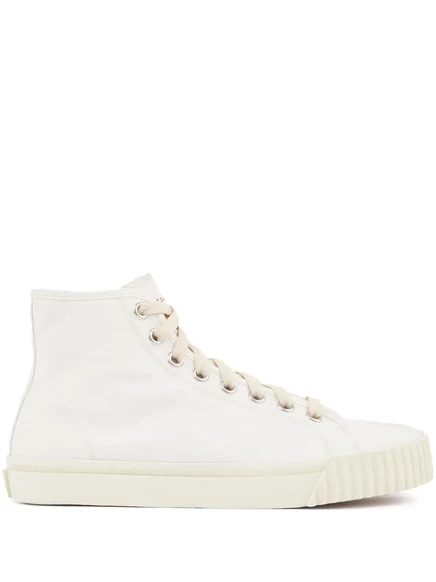 Женские высокие кеды Maison Margiela Tabi, белые