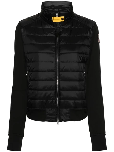 Женский пуховик Parajumpers Rosy в панельном дизайне, чёрный