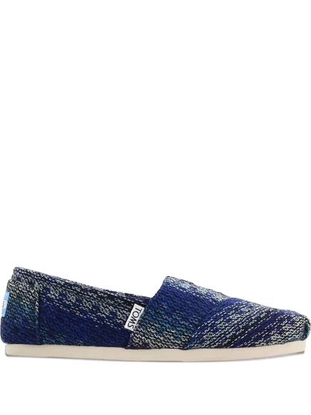 Женские лоферы TOMS Alpargata текстиль, синий узор