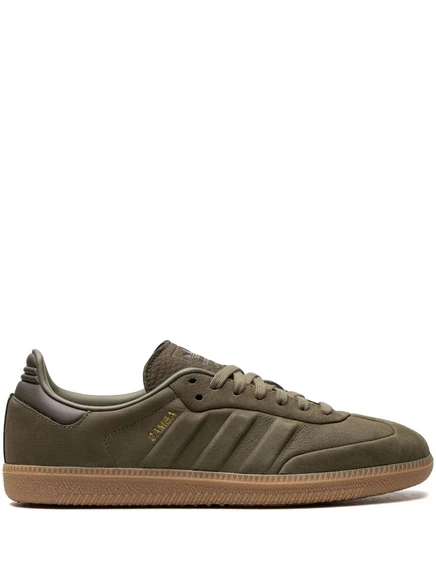 Кожаные кроссовки adidas Samba green