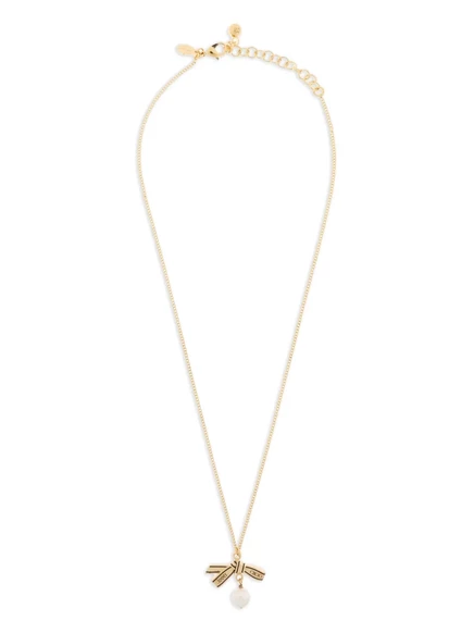 Женское колье Jimmy Choo с лентой, золотистое