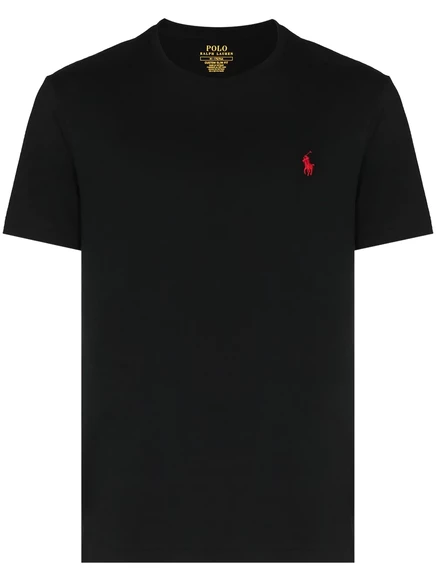 Мужская футболка Polo Ralph Lauren с логотипом, черная