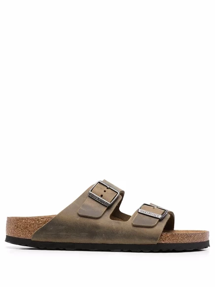 Унисекс сандалии Birkenstock Arizona с пряжкой, хаки