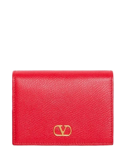 Женский кошелек Valentino Garavani V‑logo, красный