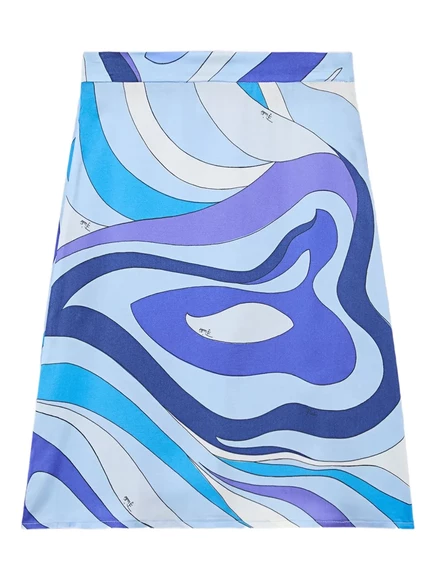 Детская юбка PUCCI Junior Marmo, голубая