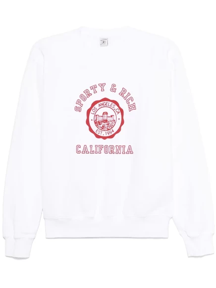 Женский свитшот Sporty & Rich California с логотипом, белый