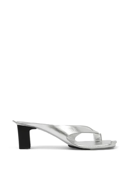 Женские мюли MM6 Maison Margiela, серебристые