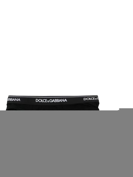 Мужские брифы Dolce & Gabbana с логотипом, черные
