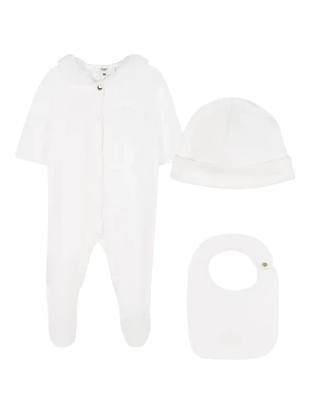 Пижама для младенцев Chlo Kids хлопковая, белая