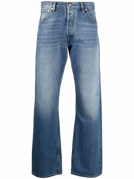 Джинсы прямого кроя Maison Margiela из денима blue