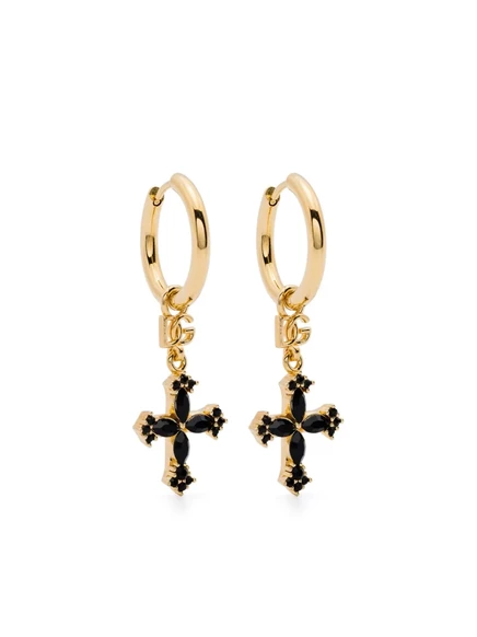 Женские серьги Dolce & Gabbana кольца с крестом, золотистые