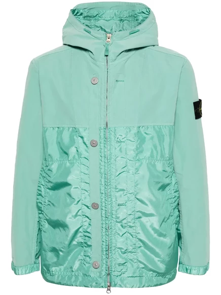 Легкая куртка с капюшоном Stone Island green