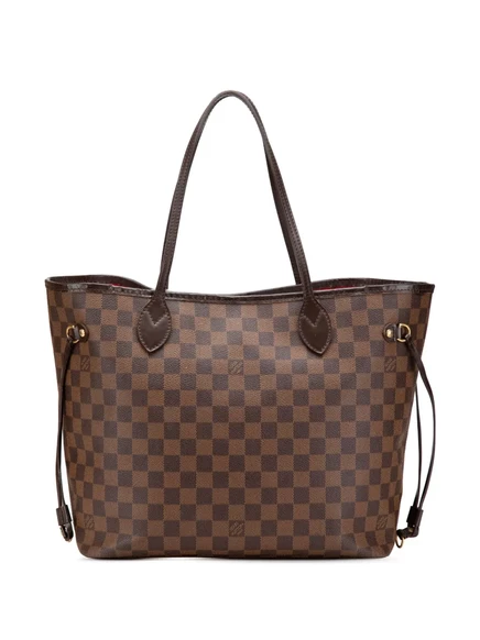 Сумка-тоут Damier Ebene Neverfull MM, бывшая в употреблении у Louis Vuitton в 2009 году brown