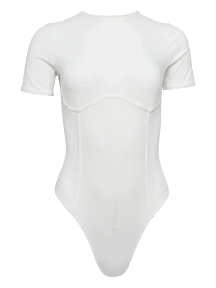 Женское боди Fleur du Mal из органического хлопка, белое