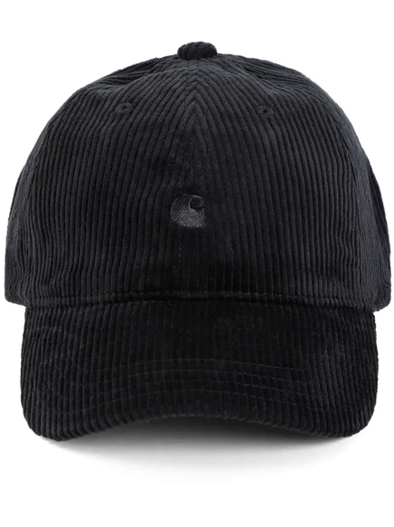 Унисекс кепка Carhartt WIP Harlem вельветовая, черная