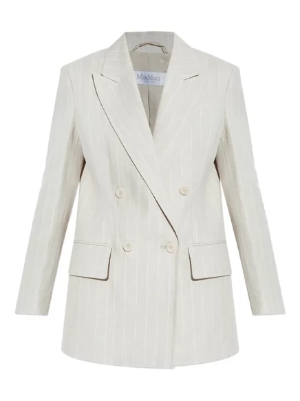 Женский двубортный блейзер Max Mara Gerla, светло-бежевый