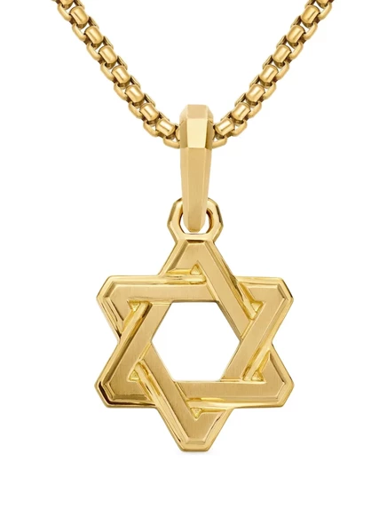 Мужская подвеска David Yurman Star of David 24×19 мм, 18K золото