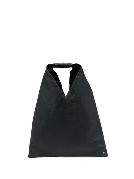 Женская сумка-тоут MM6 Maison Margiela из зернистой кожи, черная
