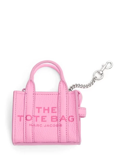 Женский брелок Marc Jacobs The Nano Tote из зернистой кожи, розовый