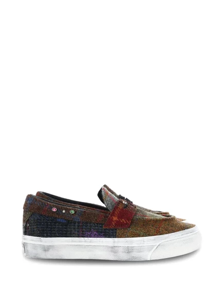 Женские лоферы Vans Premium 53 Harris Tweed, коричневые