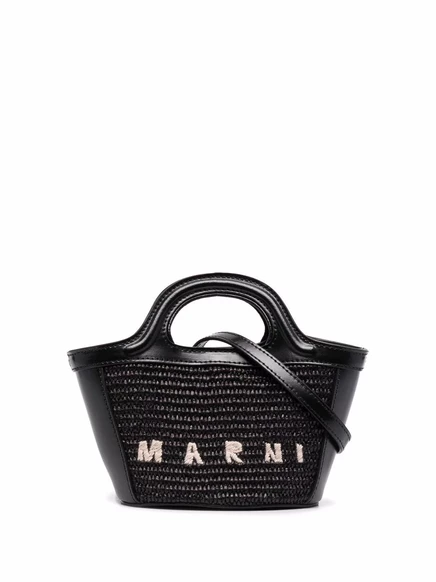 Женская сумка-тоут Marni Micro Tropicalia, черная