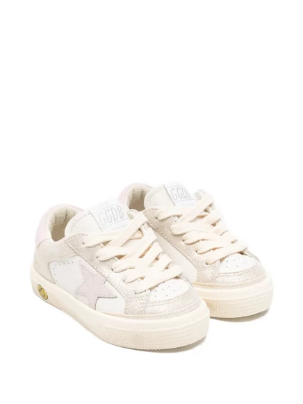Кроссовки для девочек Golden Goose Kids May, белые