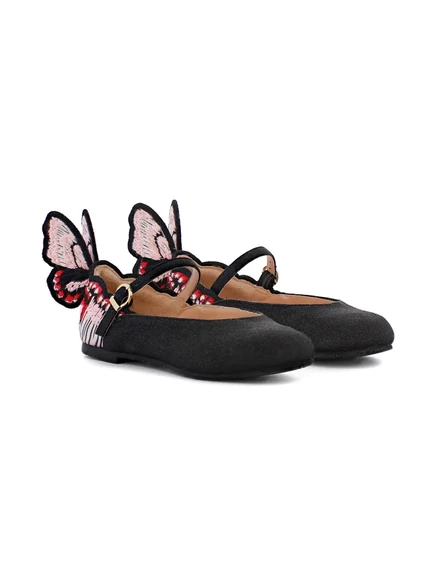 Балетки для девочек Sophia Webster Mini Chiara, черные