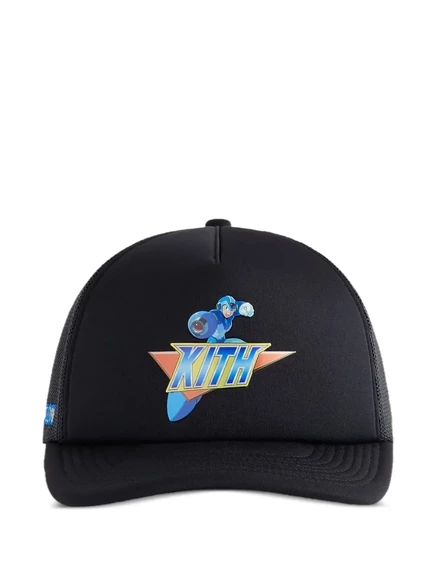 Мужская тракер-кепка KITH x Capcom Mega-Man, черная