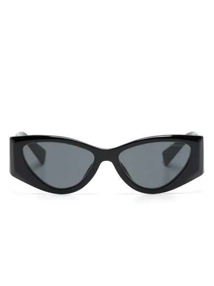Женские очки Miu Miu Eyewear «кошачий глаз», черные