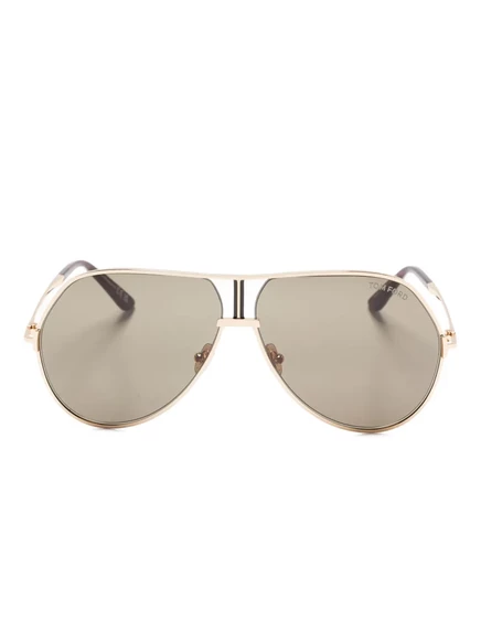 Унисекс солнцезащитные очки TOM FORD Rickie, золотистые