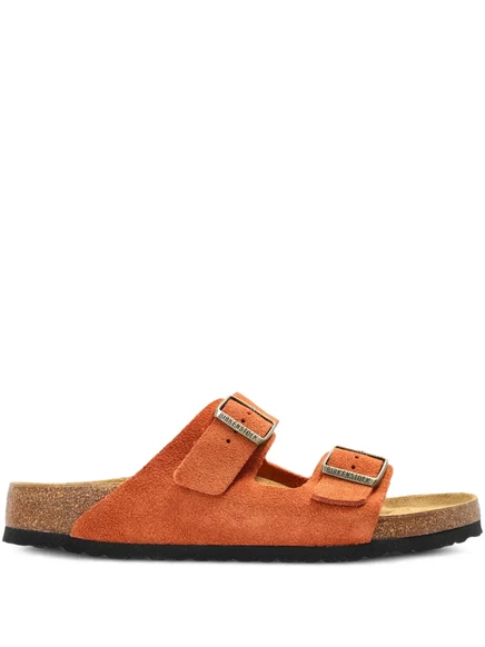 Мужские сандалии Birkenstock Arizona на пряжке, оранжевые