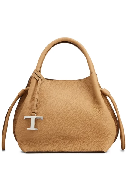 Женская сумка-тоут Tod's кожаная, коричневая
