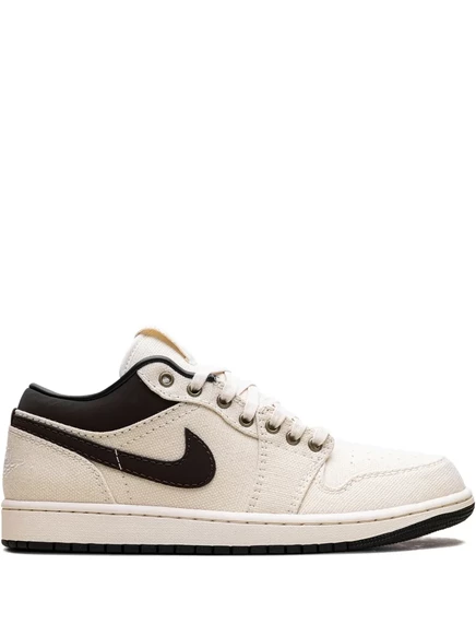 Мужские кроссовки Jordan AJ1 Low, айвори/коричневые