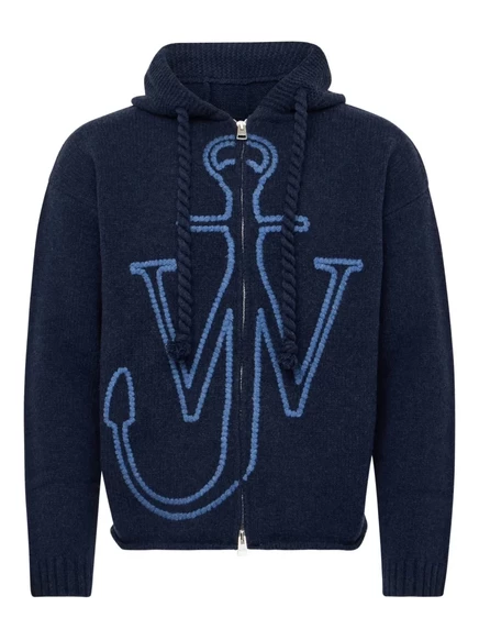 Мужской кардиган JW Anderson с якорным логотипом, синий