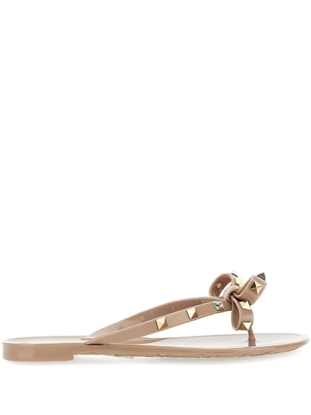 Женские шлёпанцы Valentino Garavani Rockstud, розовые