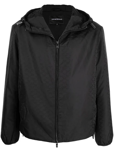 Мужская куртка Emporio Armani на молнии с капюшоном