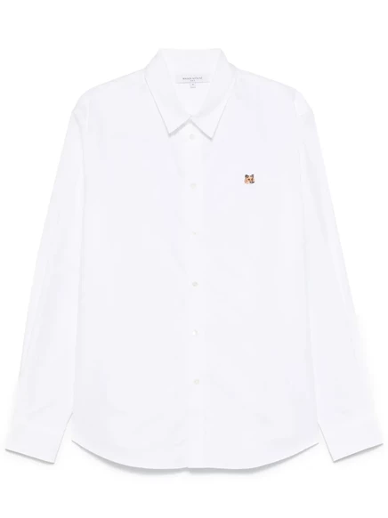 Мужская рубашка Maison Kitsuné Fox Head, белая