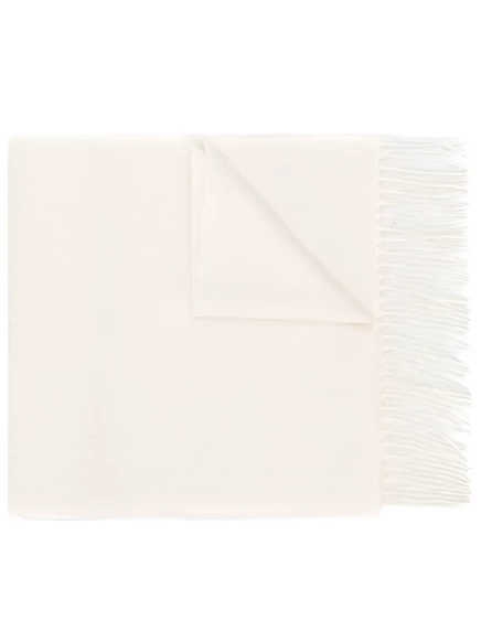Кашемировый шарф из ткани N.Peal white