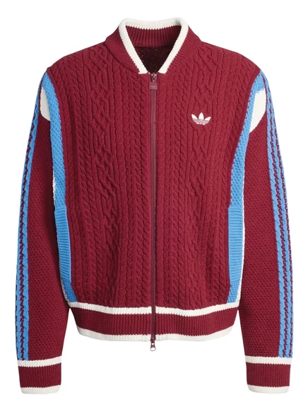 Мужской кардиган Adidas Retro Remix на молнии, красный