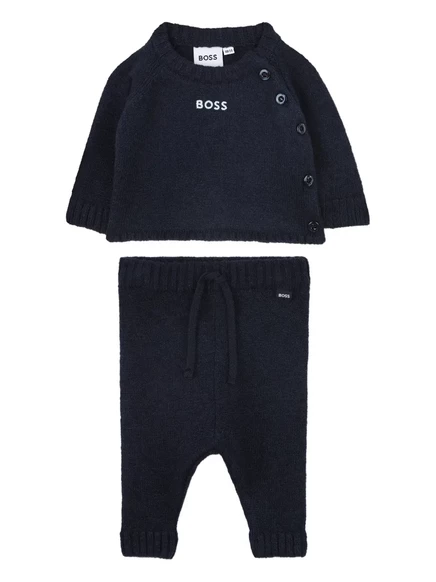 Детский спортивный костюм Boss Kidswear с пуговицами, синий