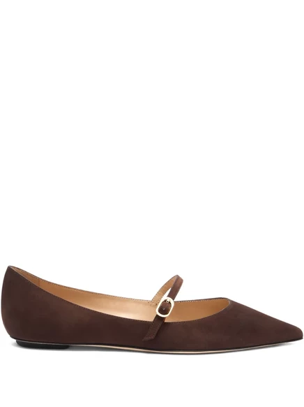 Балетки с острым носком Stuart Weitzman Emilia brown