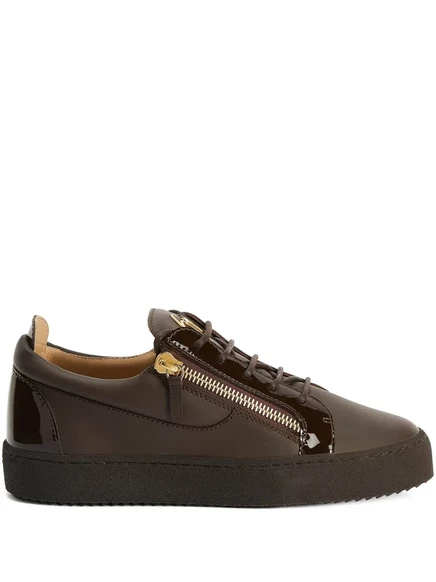 Мужские кроссовки Giuseppe Zanotti Frankie с двойной молнией, коричневые
