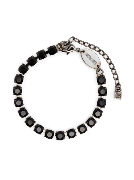 Браслет DSquared2 D2 Classic с кристаллами, серебристый