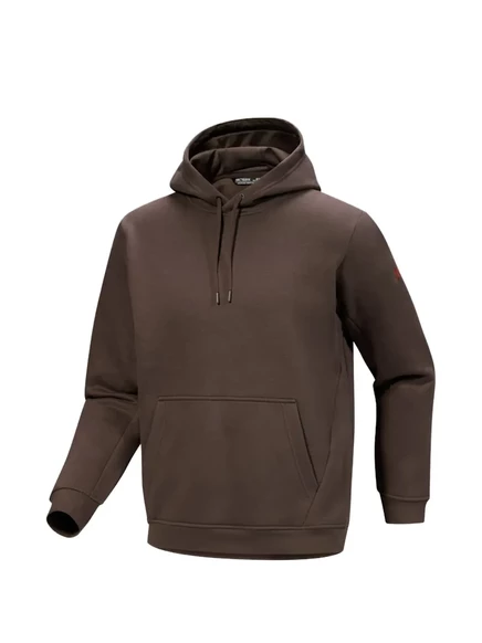 Мужское худи Arc'teryx Emblem с карманом, коричневое