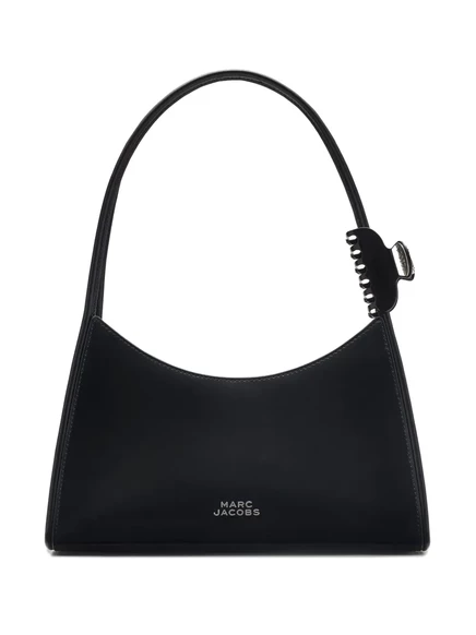 Гламурная сумка Marc Jacobs с застежкой-клешней через плечо black