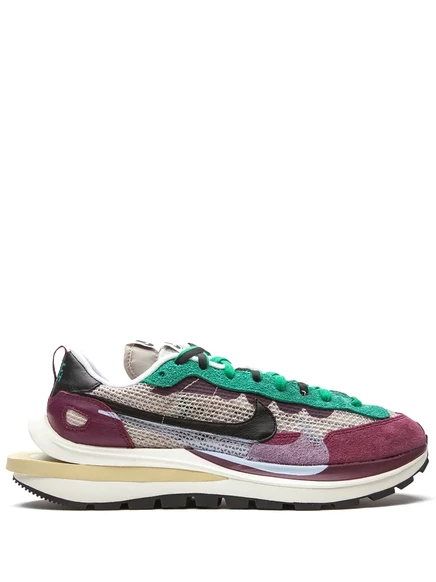 Унисекс кроссовки Nike x sacai VaporWaffle, красно-зеленые