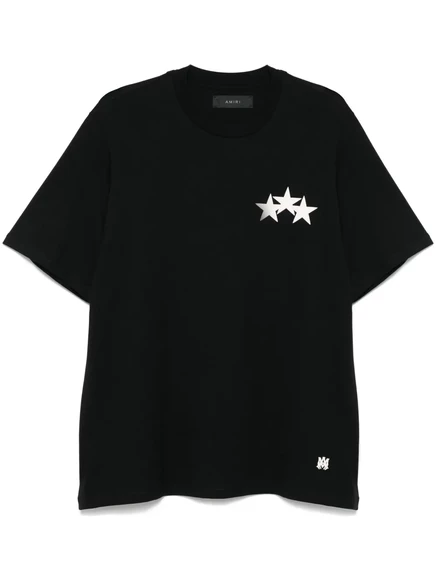Футболка с тремя звездами AMIRI black